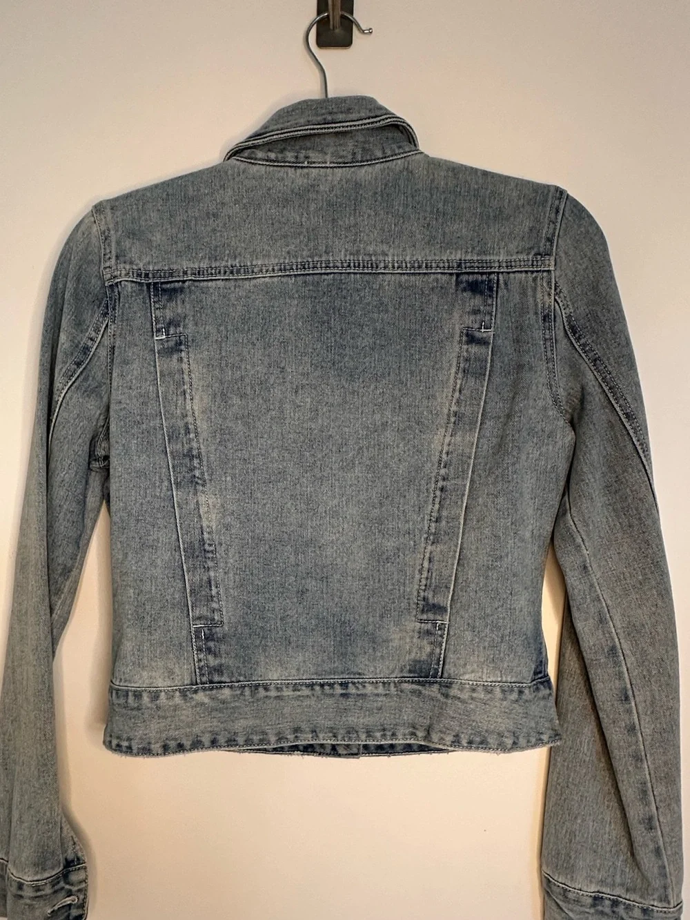 Free People Light Wash Denim Trucker Jacket - Picture 8 of 11